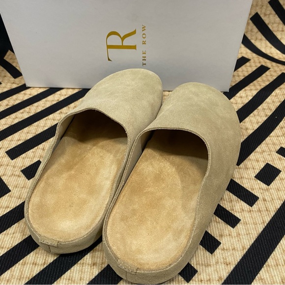 The Row Tan Suede Slip-On Shoes - Picture 5 of 5